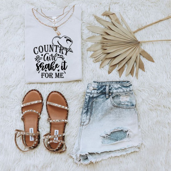 Country Girl Shake It For Me Boutique Tee