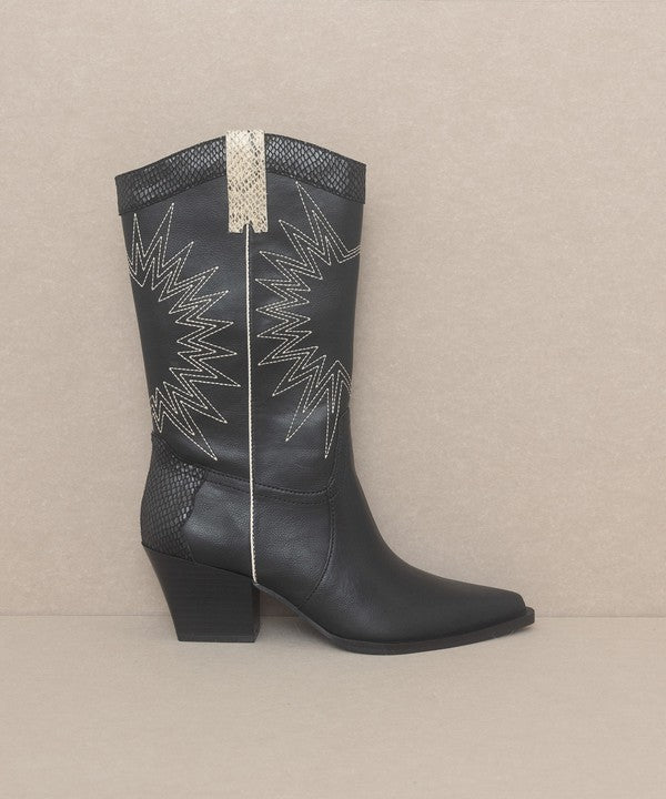 OASIS SOCIETY Halle - Paneled Cowboy Boots